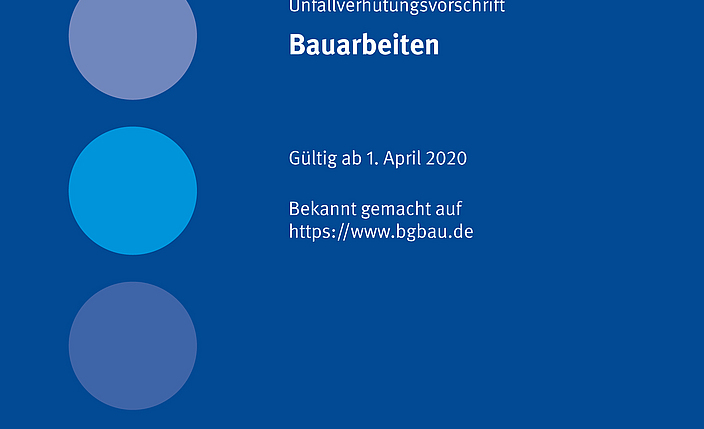 Titelbild der DGUV Vorschrift 38: Bauarbeiten
    