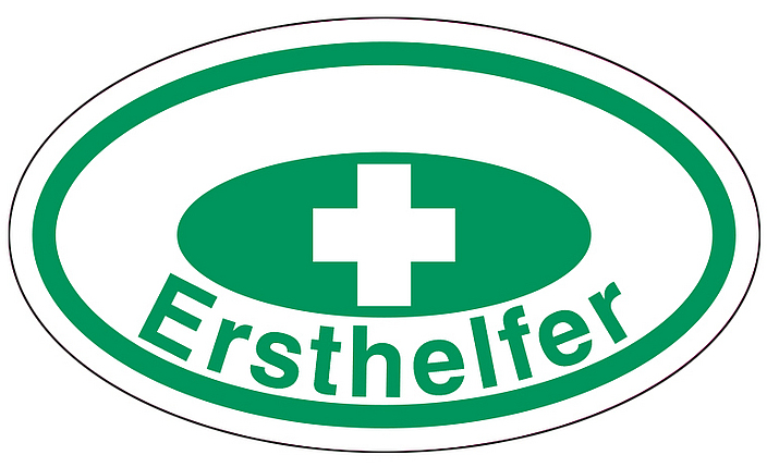 Aufkleber Ersthelfer
    